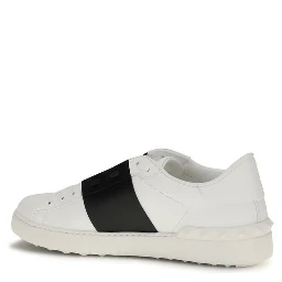 Black And White Calf Leather Bos Taurus Low Top Sneakers