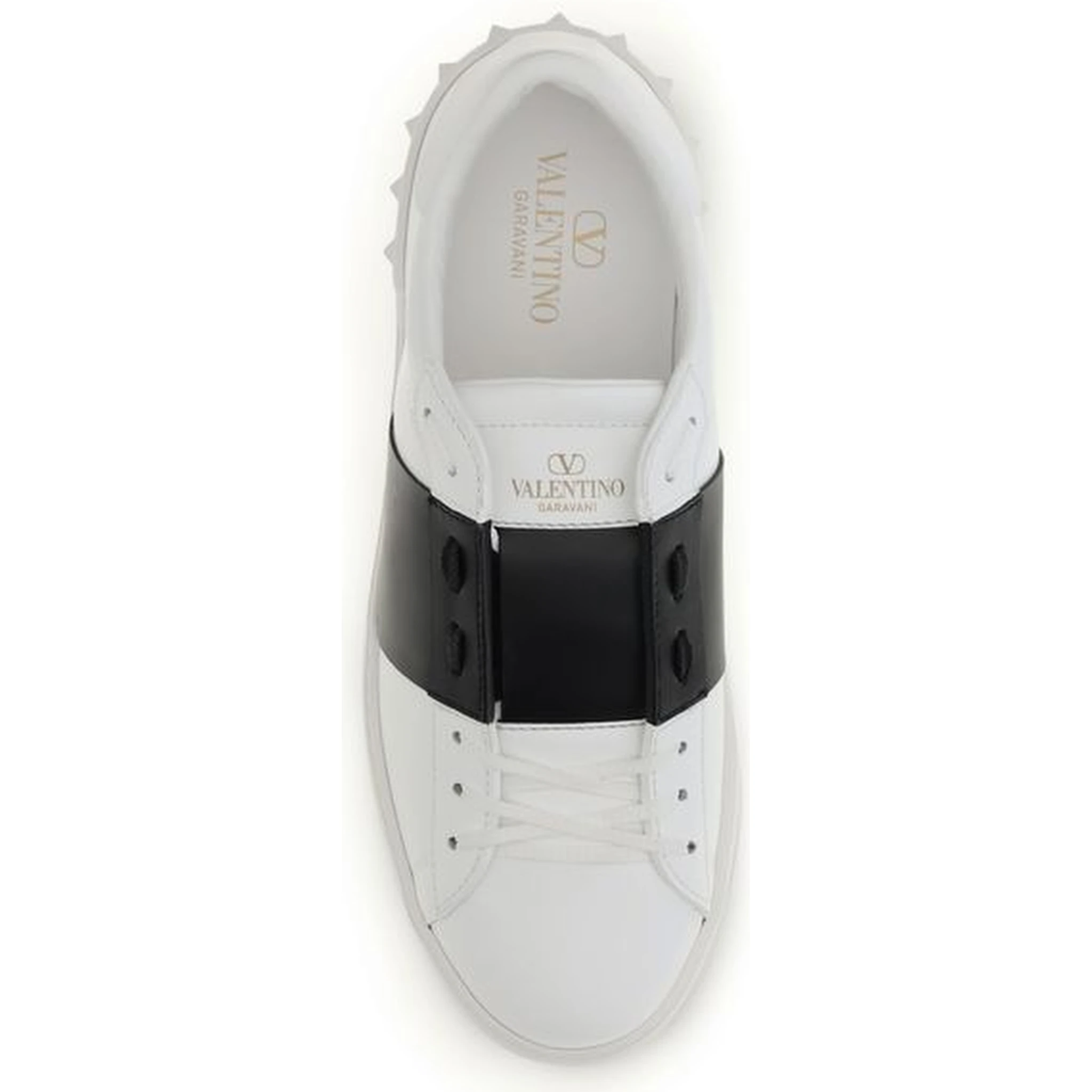Black And White Calf Leather Bos Taurus Low Top Sneakers