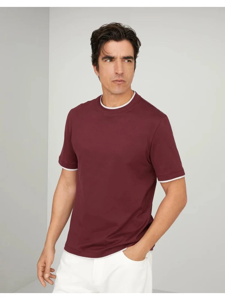 Bicolor Cotton T-Shirt