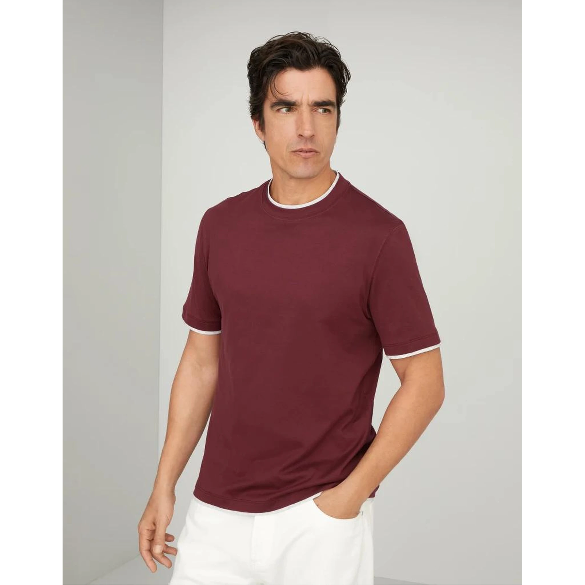 Bicolor Cotton T-Shirt