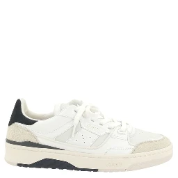 White Calf Leather Bos Taurus Athletic Sneakers