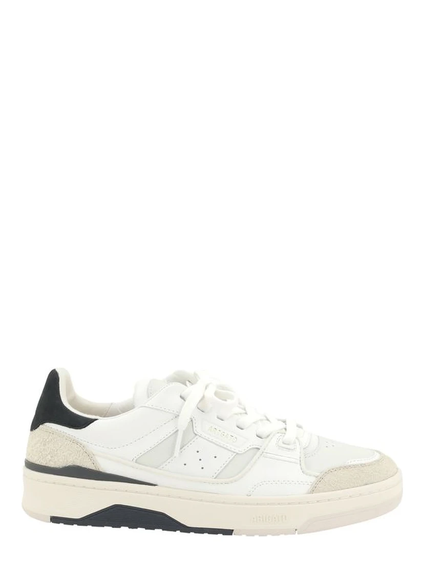 White Calf Leather Bos Taurus Athletic Sneakers