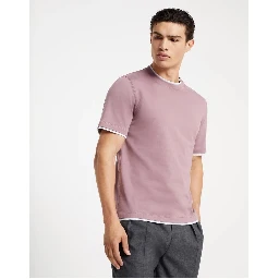 Bicolor Cotton T-Shirt
