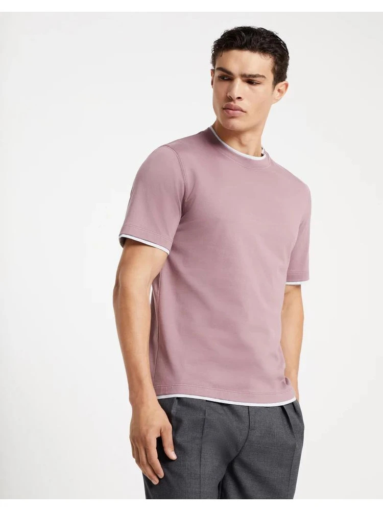 Bicolor Cotton T-Shirt