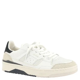 White Calf Leather Bos Taurus Athletic Sneakers
