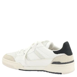 White Calf Leather Bos Taurus Athletic Sneakers
