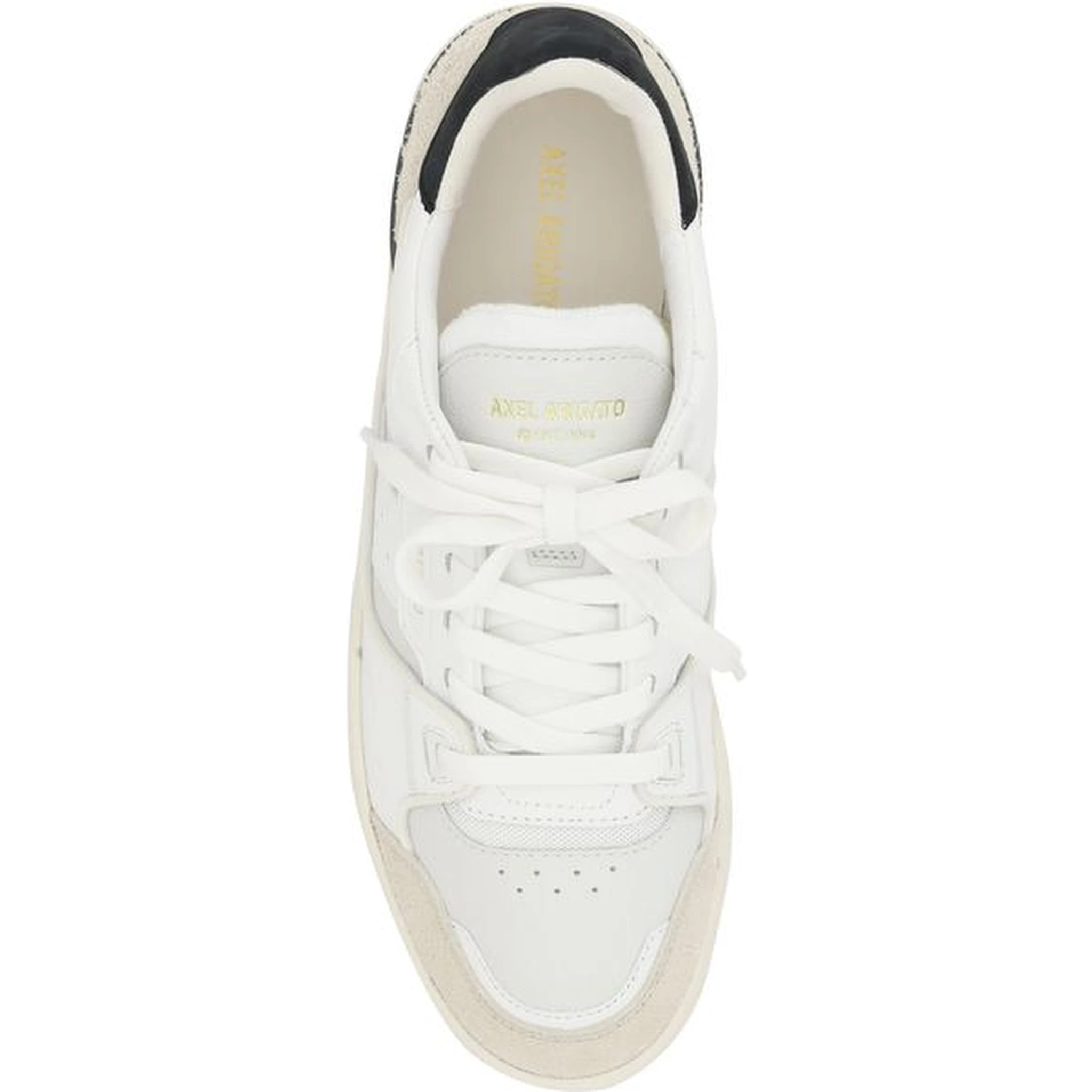 White Calf Leather Bos Taurus Athletic Sneakers