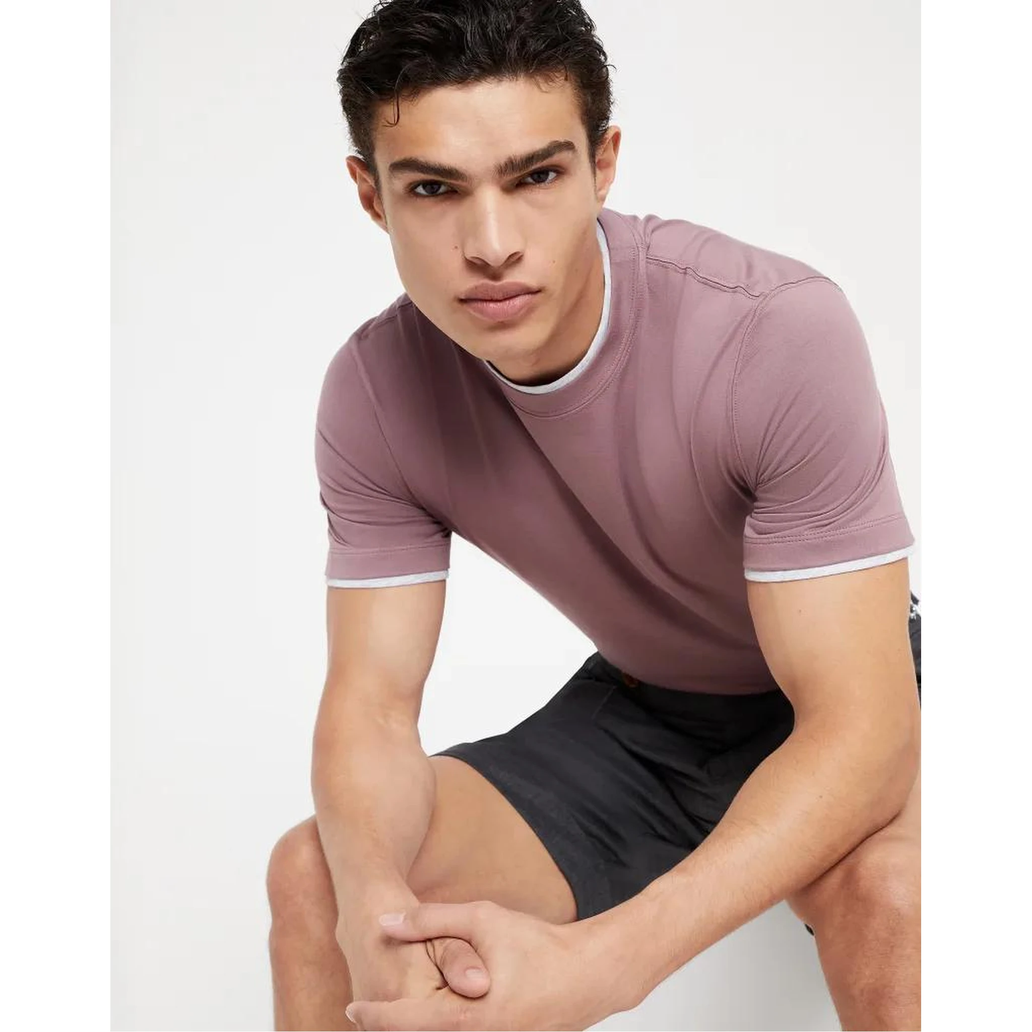 Bicolor Cotton T-Shirt