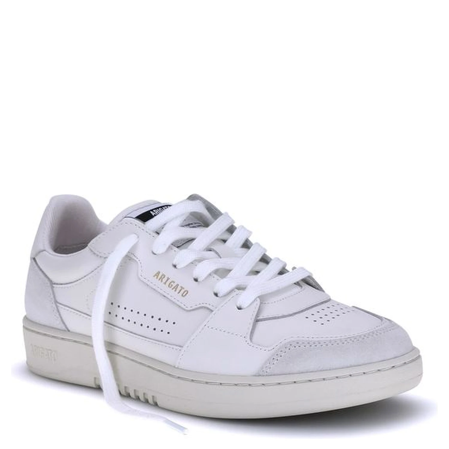 White Calf Leather Bos Taurus Low Top Sneakers