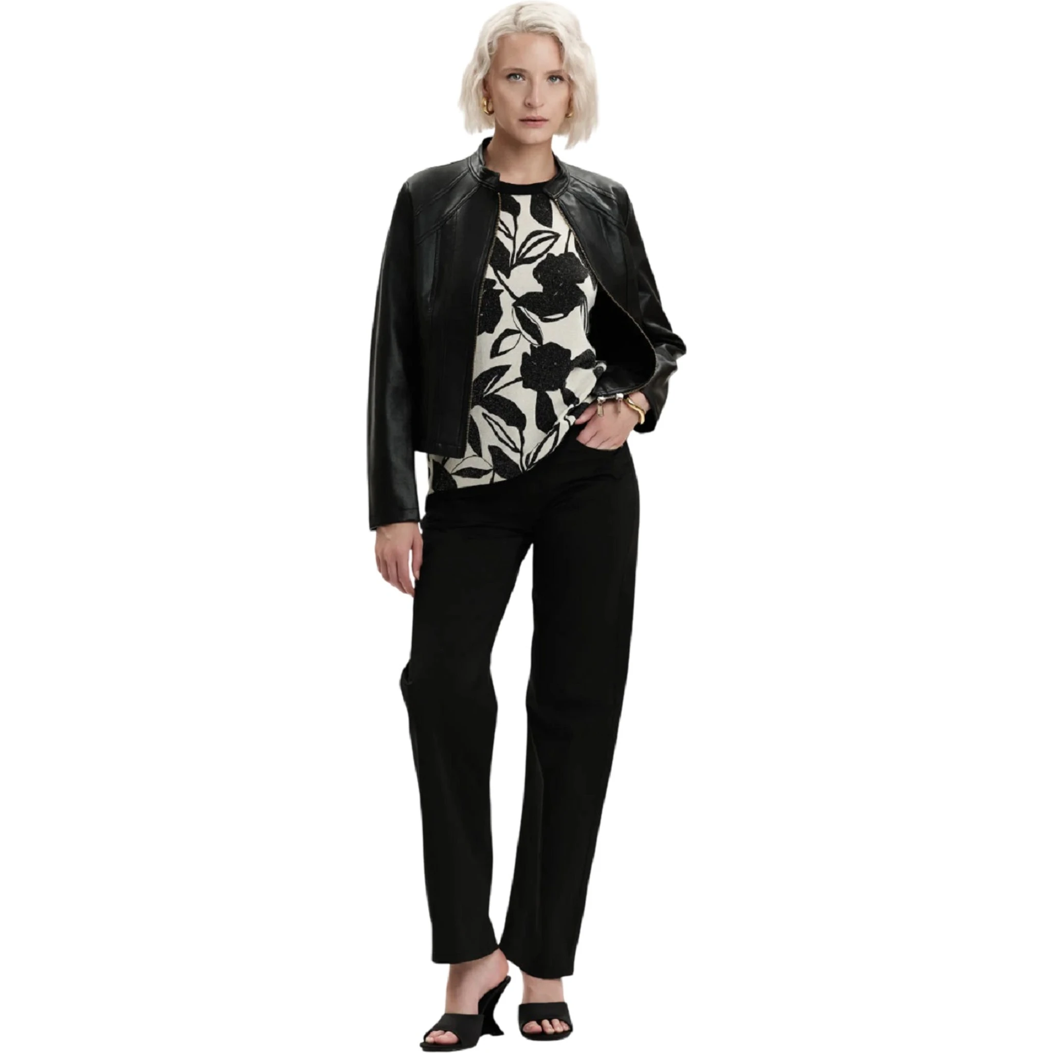 WHITE WISE Jackets Black