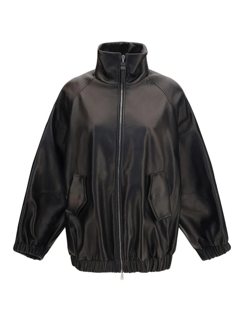 Black Lamb Ovis Aries Aries Leather Jacket