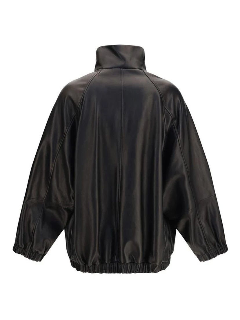 Black Lamb Ovis Aries Aries Leather Jacket