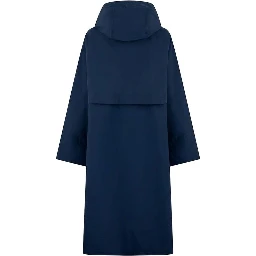 Blue Polyester Coat