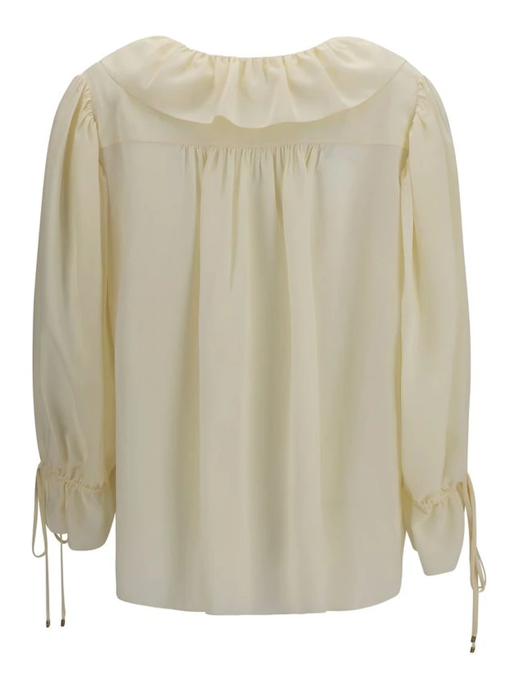 Beige Silk Blouse alternative