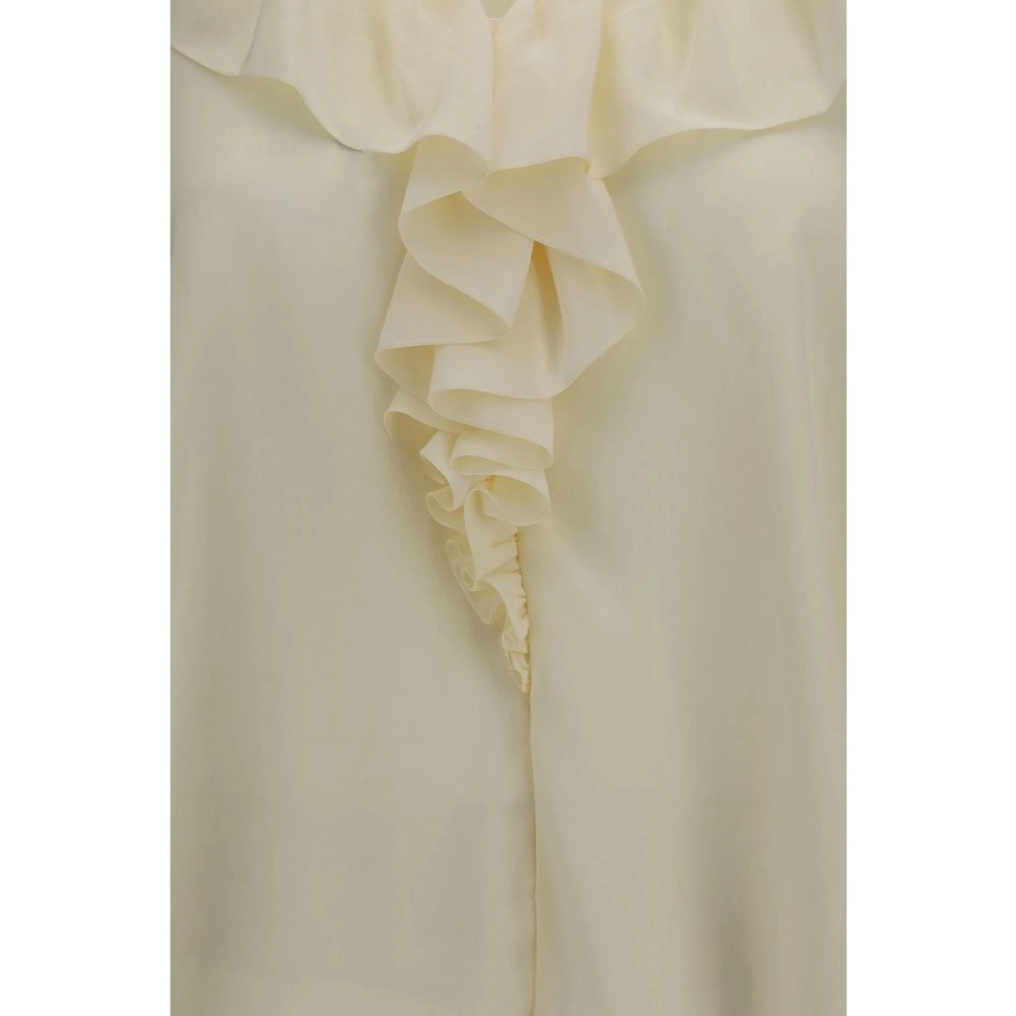 Beige Silk Blouse