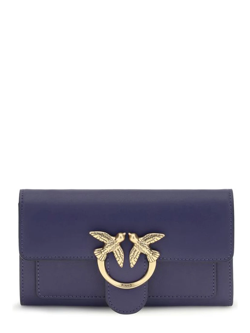 Blue Calf Leather Bos Taurus Wallet