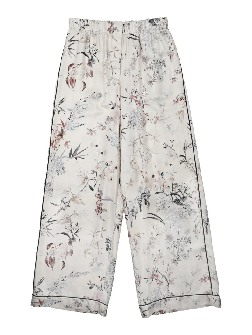 PANTALONE IN SETA STAMPATA