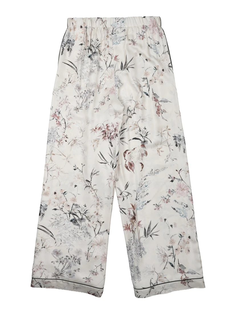 PANTALONE IN SETA STAMPATA