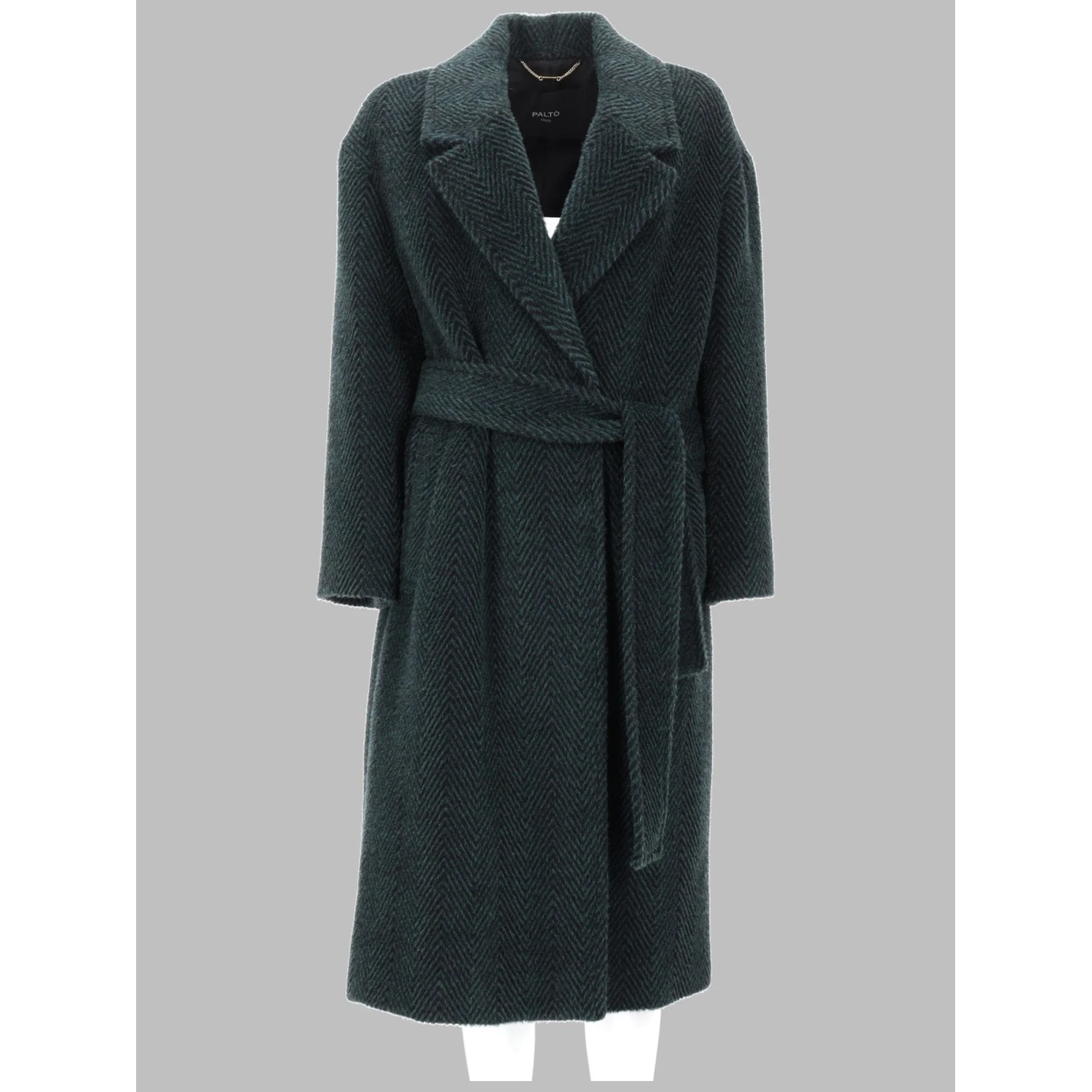 CAPPOTTO IN ALPACA E LANA CON CINTURA