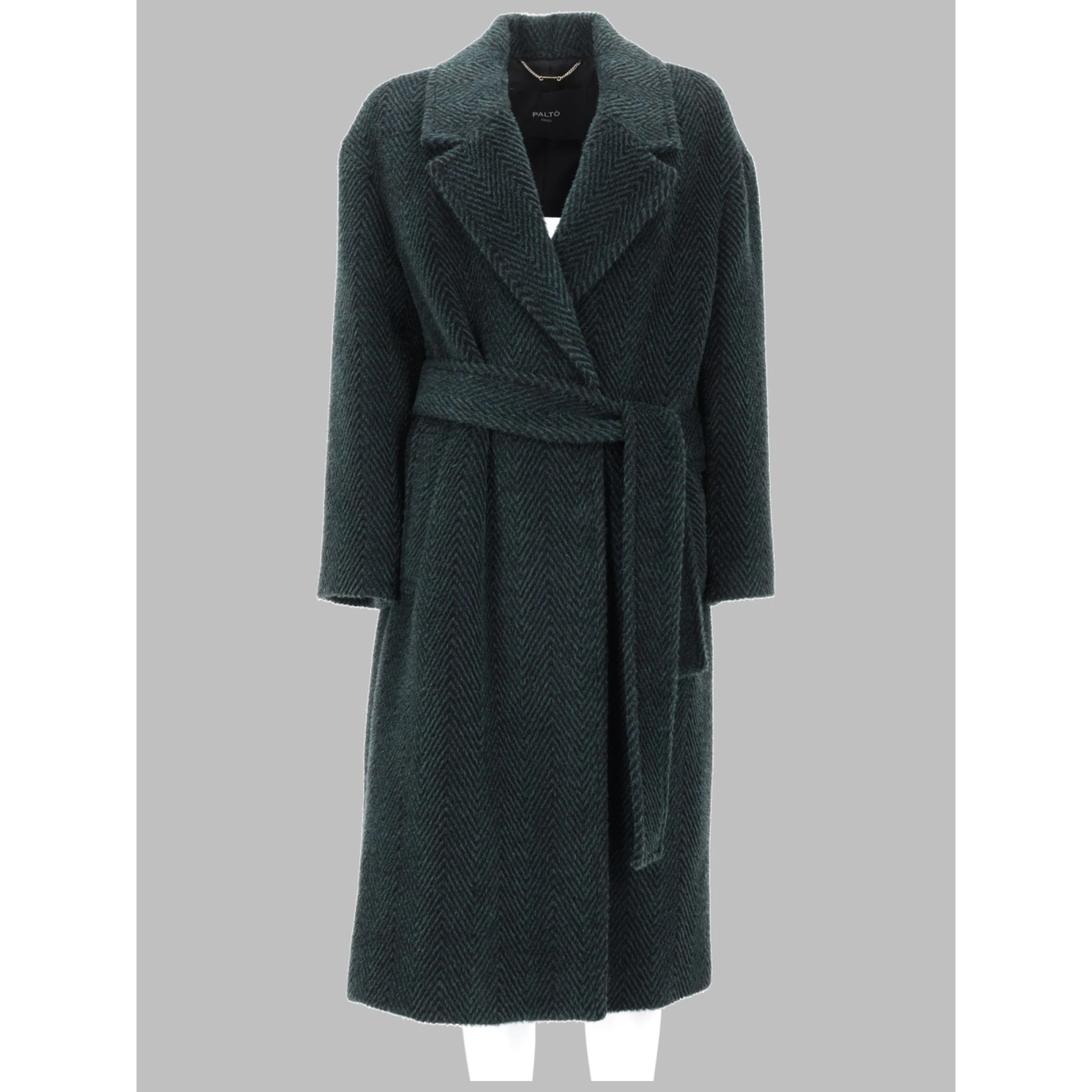 CAPPOTTO IN ALPACA E LANA CON CINTURA