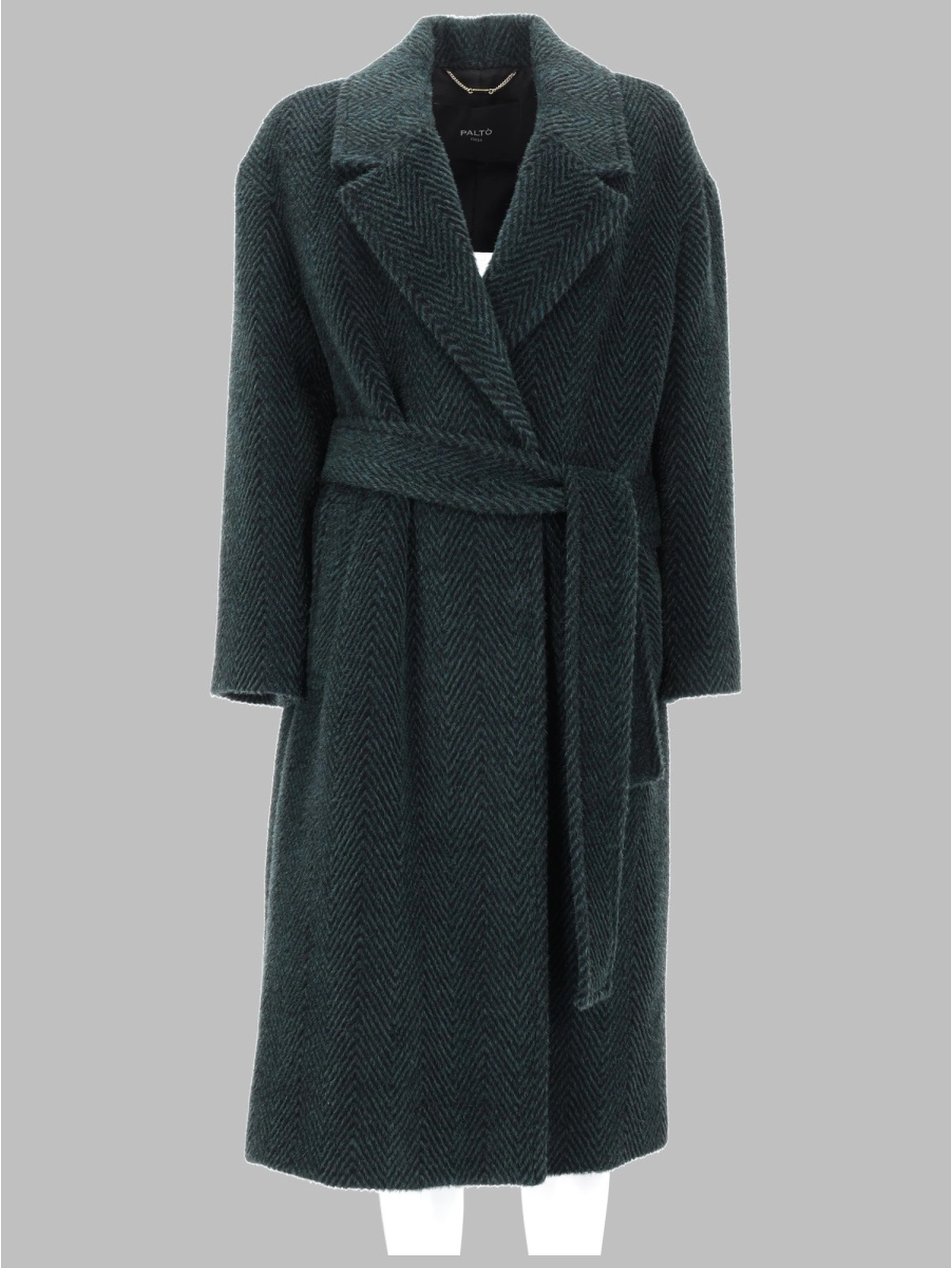 CAPPOTTO IN ALPACA E LANA CON CINTURA