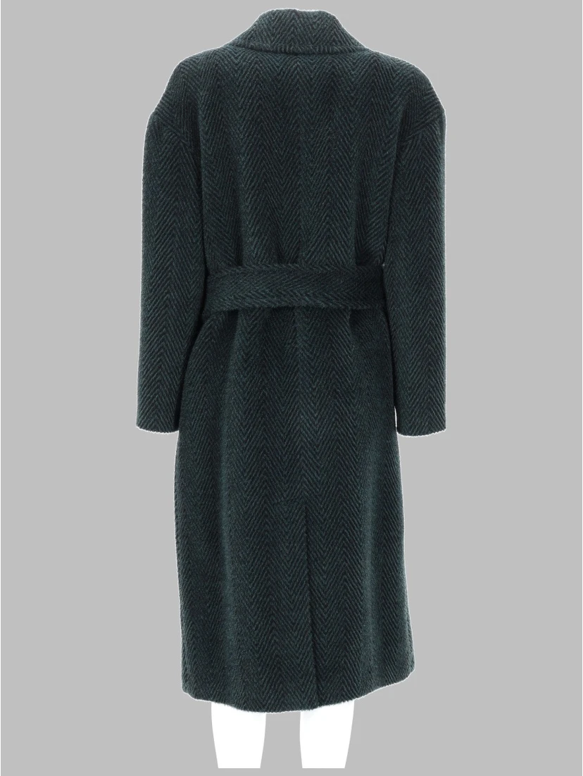 CAPPOTTO IN ALPACA E LANA CON CINTURA
