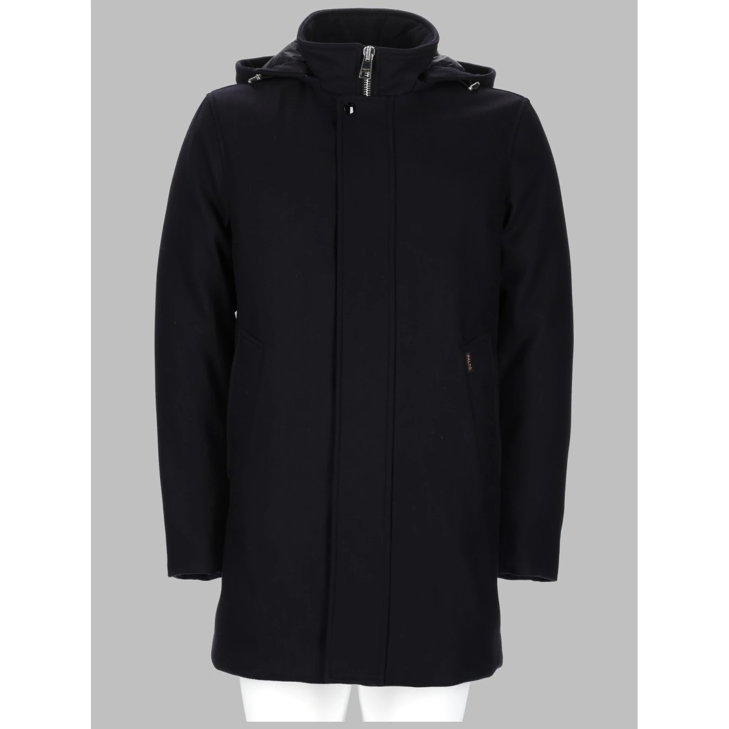CAPPOTTO IN LANA CON CAPPUCCIO