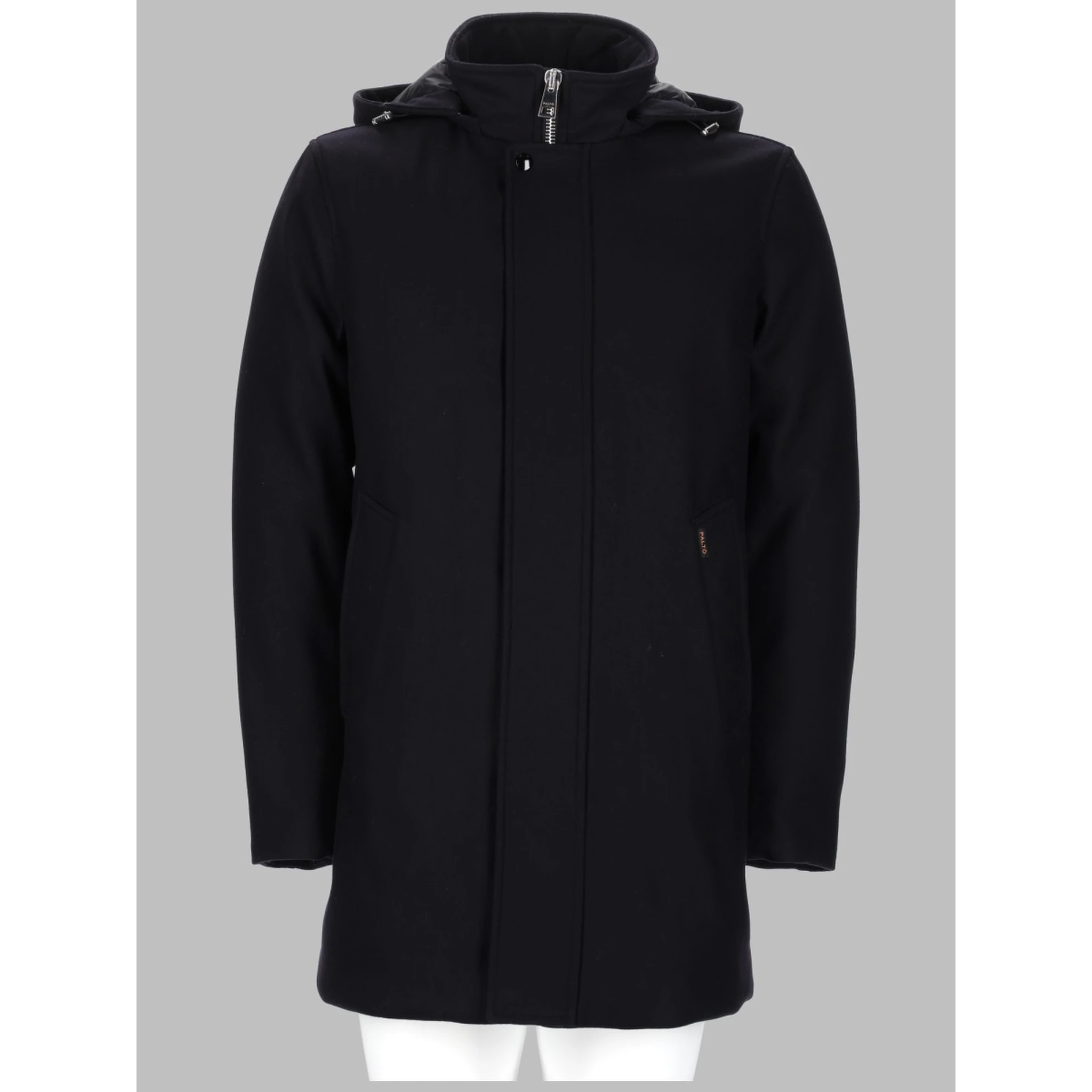 CAPPOTTO IN LANA CON CAPPUCCIO