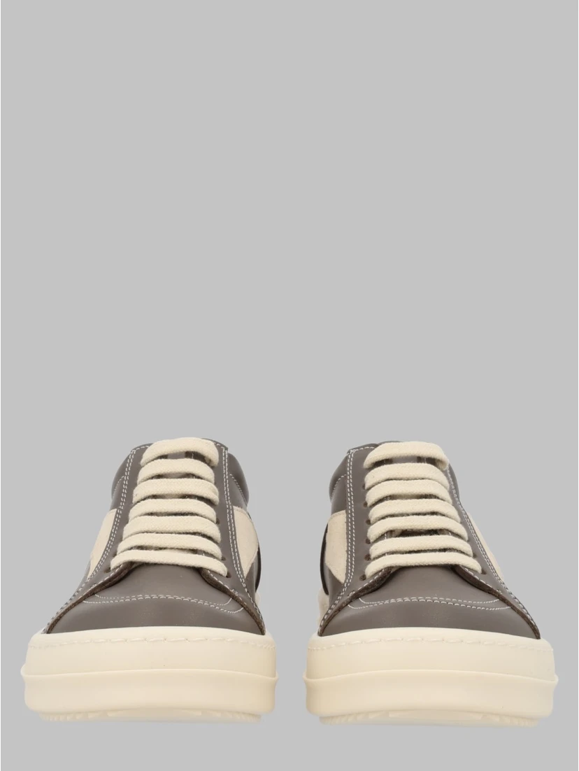 scarpe in pelle - vintage sneaks black/milk/milk
