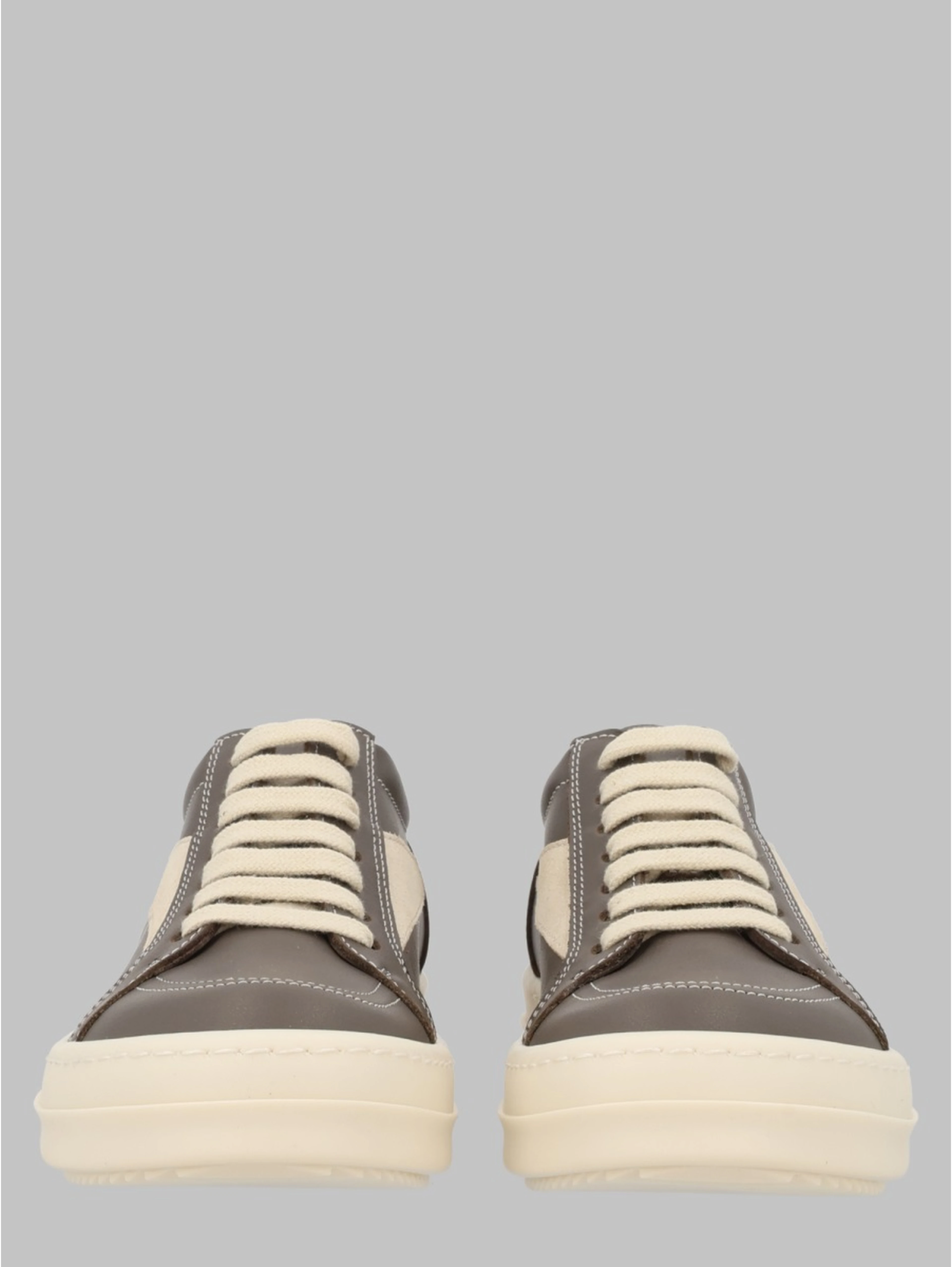 scarpe in pelle - vintage sneaks black/milk/milk