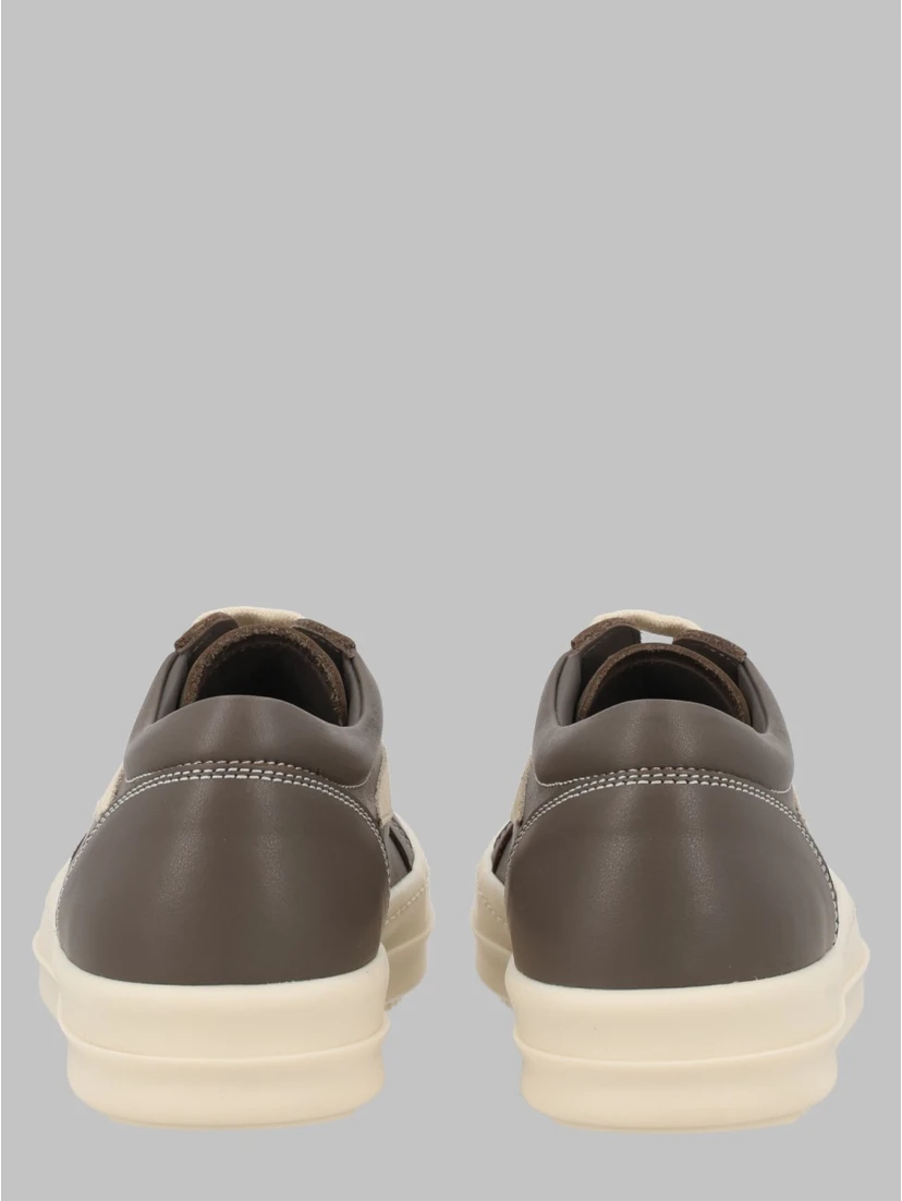 scarpe in pelle - vintage sneaks black/milk/milk