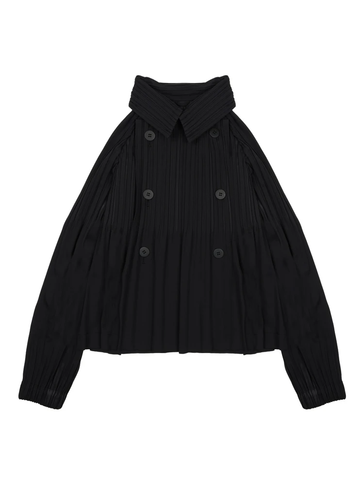 CAPPOTTO DOPPIOPETTO PLISSETTATO