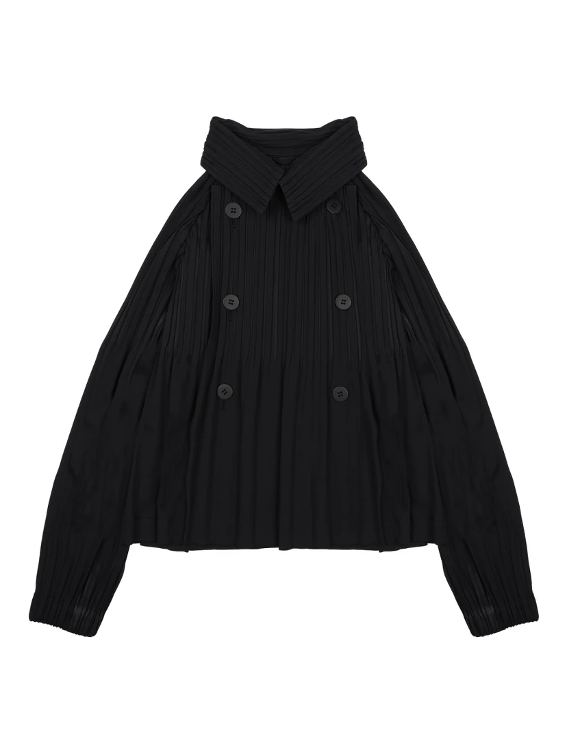 CAPPOTTO DOPPIOPETTO PLISSETTATO