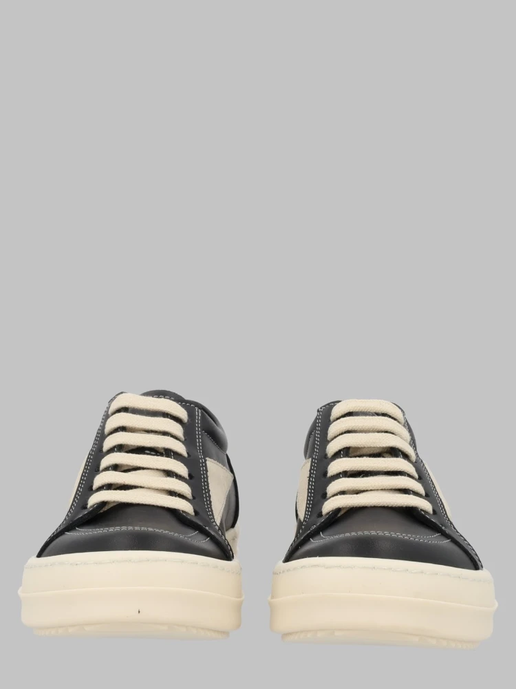 scarpe in pelle - vintage sneaks black/milk/milk