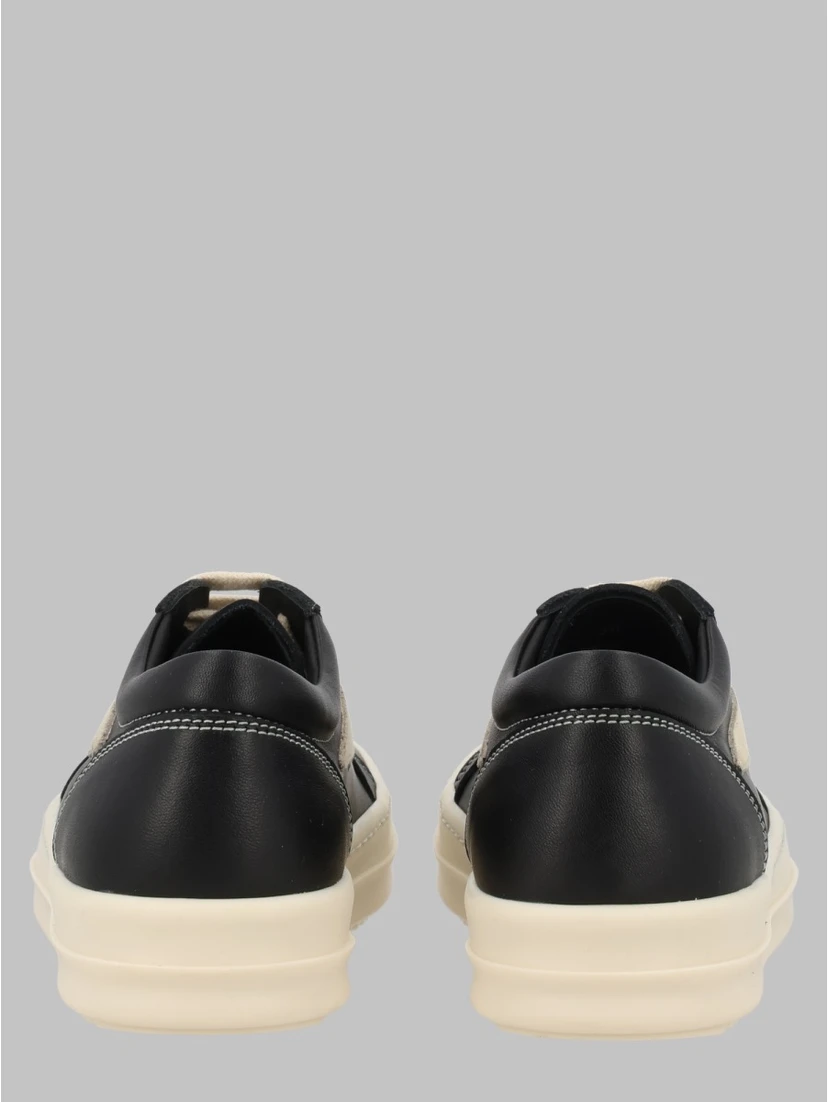 scarpe in pelle - vintage sneaks black/milk/milk