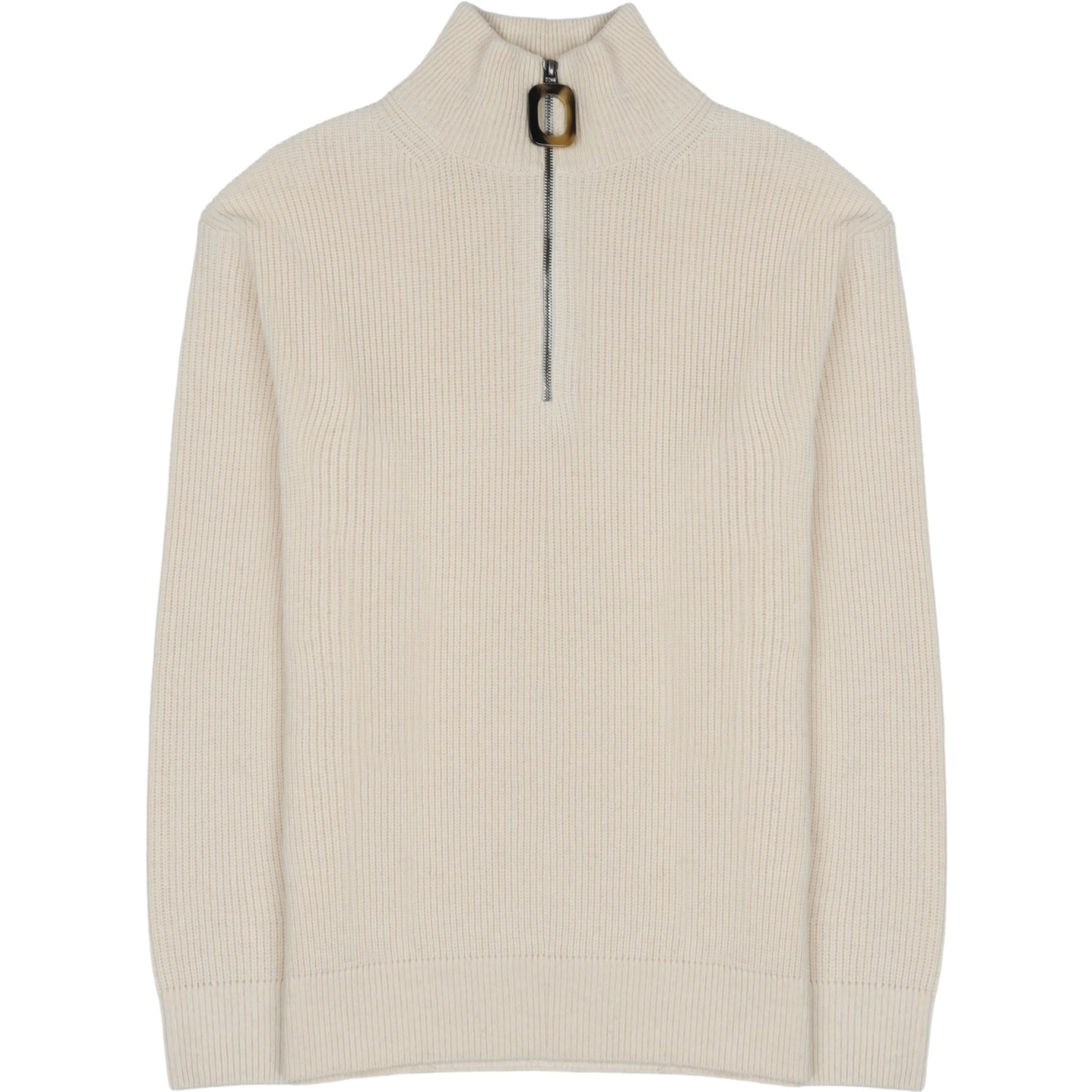 MAGLIA IN LANA E COTONE CON ZIP