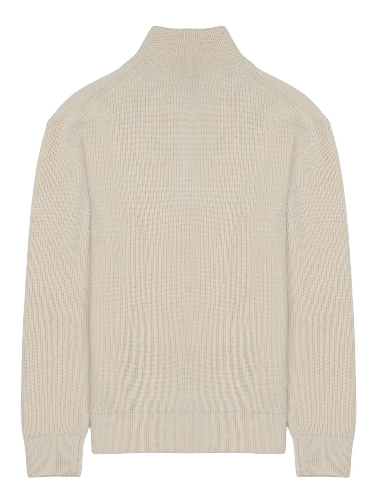 MAGLIA IN LANA E COTONE CON ZIP alternative