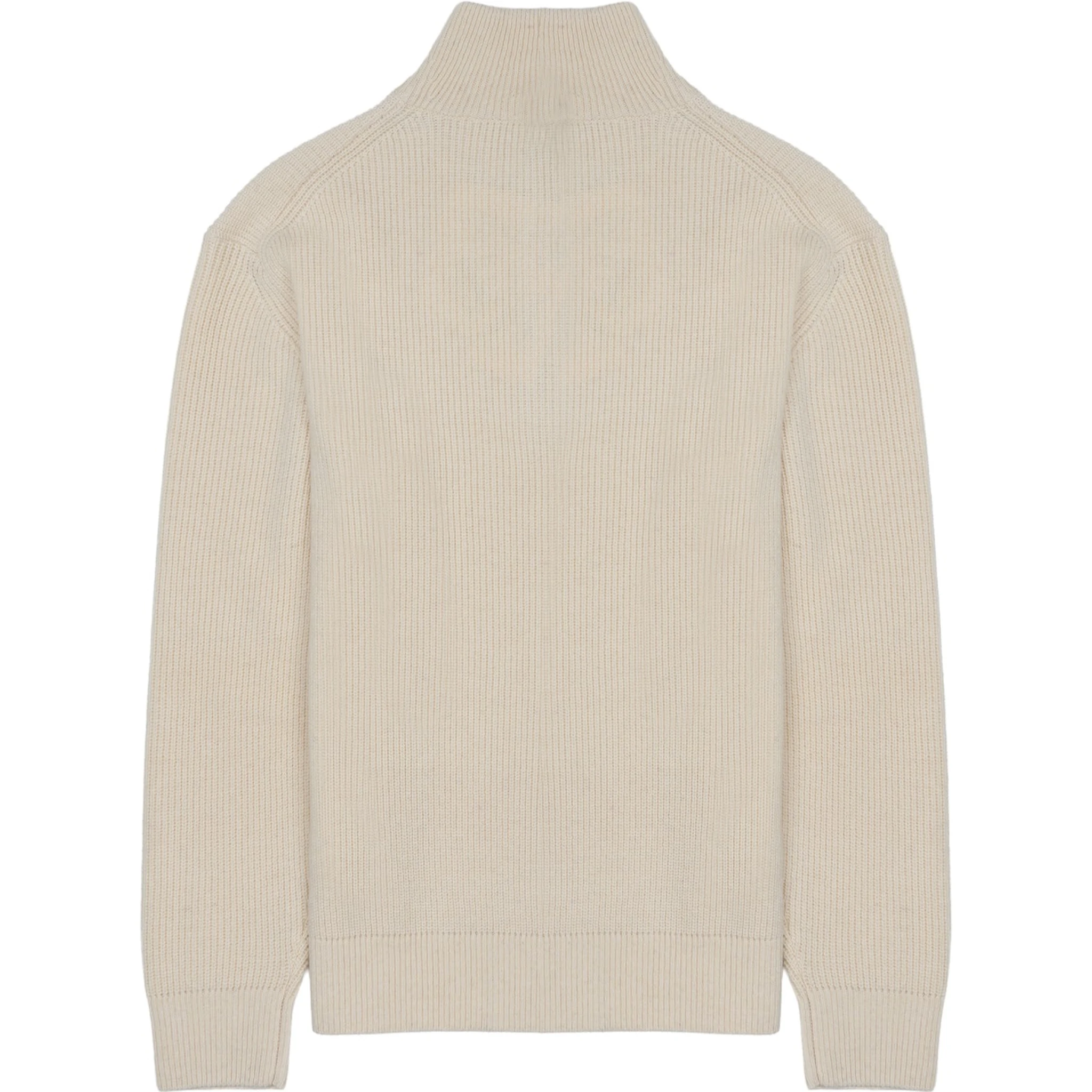MAGLIA IN LANA E COTONE CON ZIP