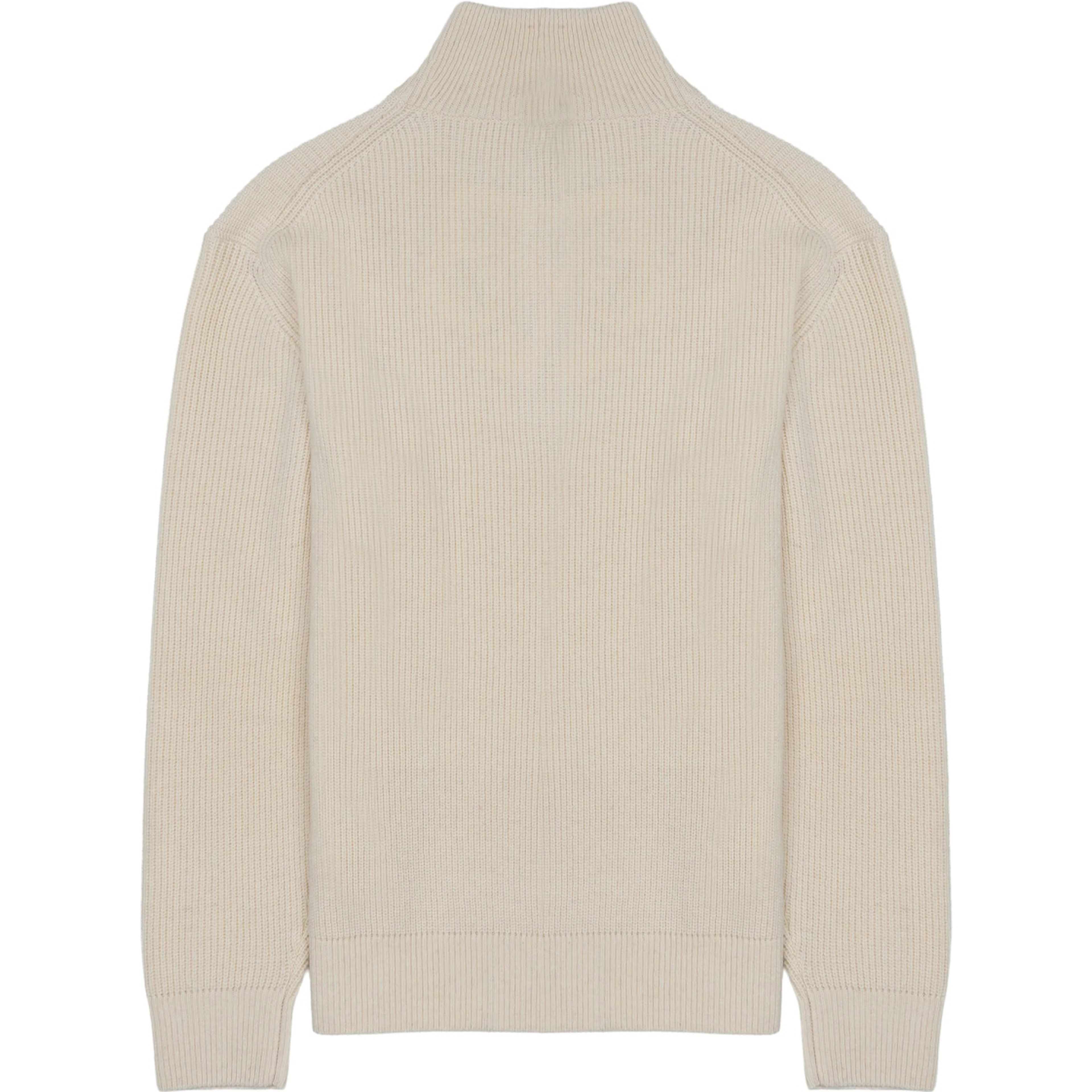 MAGLIA IN LANA E COTONE CON ZIP