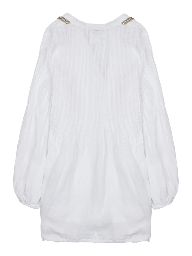 BLUSA IN LINO CON STRASS alternative