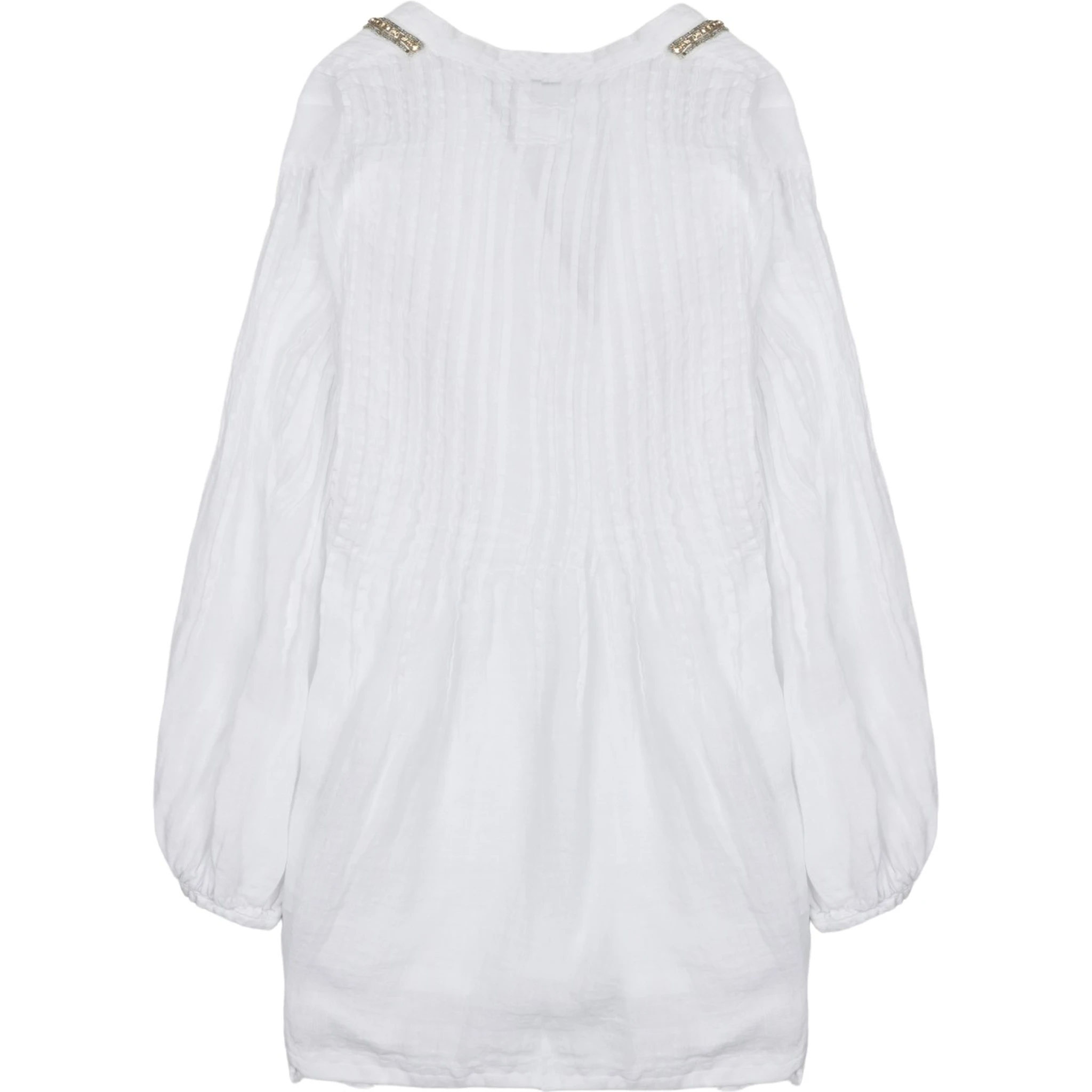 BLUSA IN LINO CON STRASS