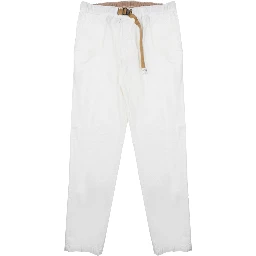 PANTALONE IN COTONE CON CINTURA