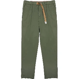 PANTALONE IN COTONE CON CINTURA