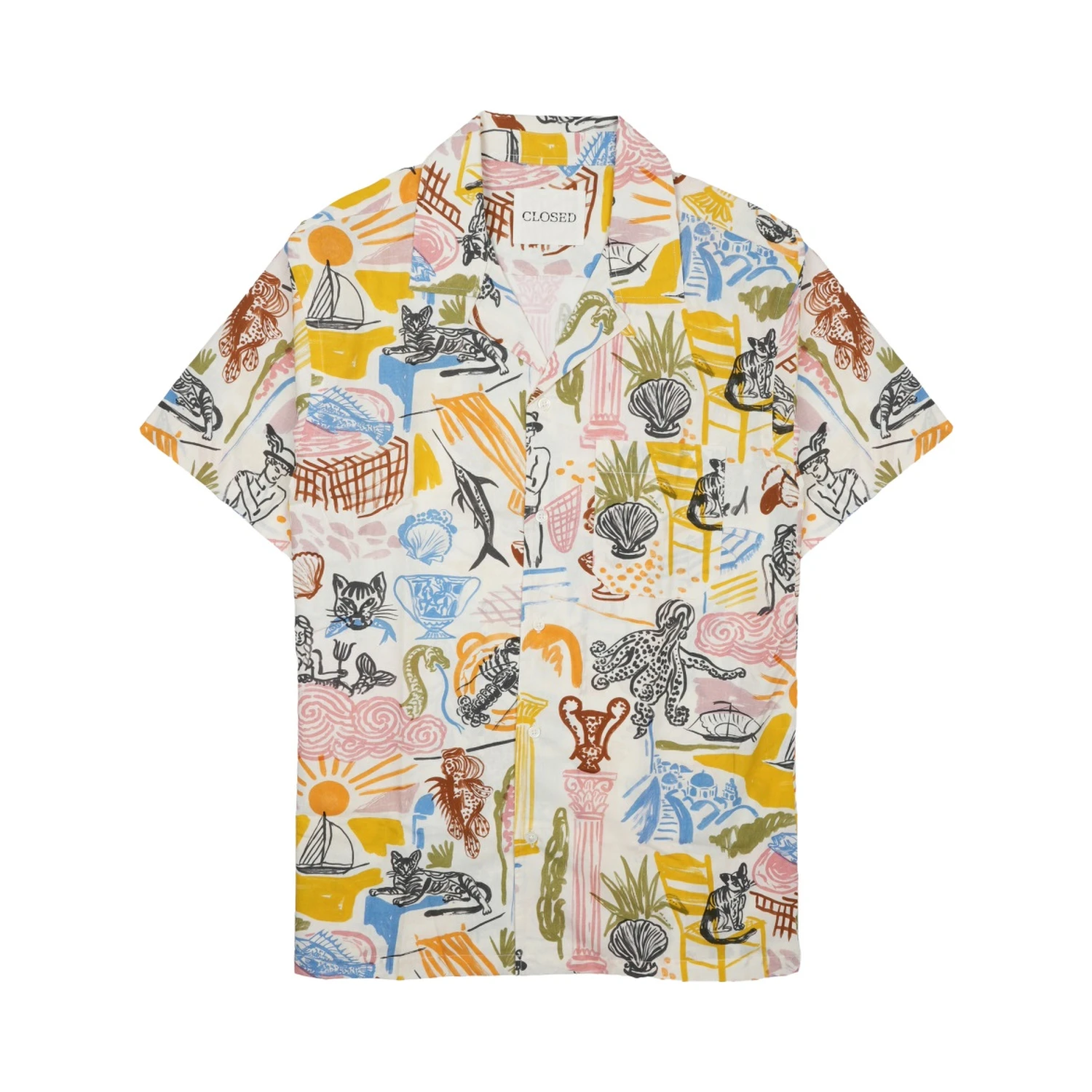CAMICIA IN COTONE CON STAMPA
