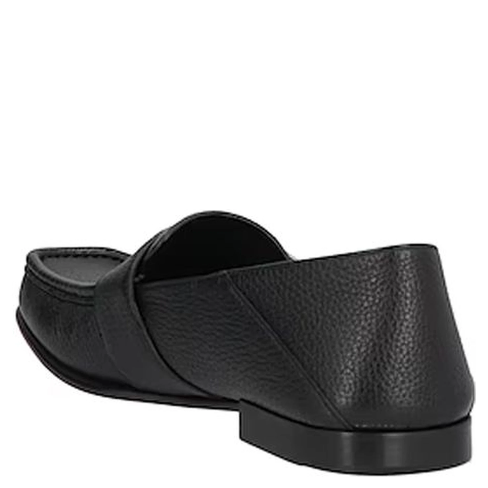 Black Calfskin Slip-On Loafers