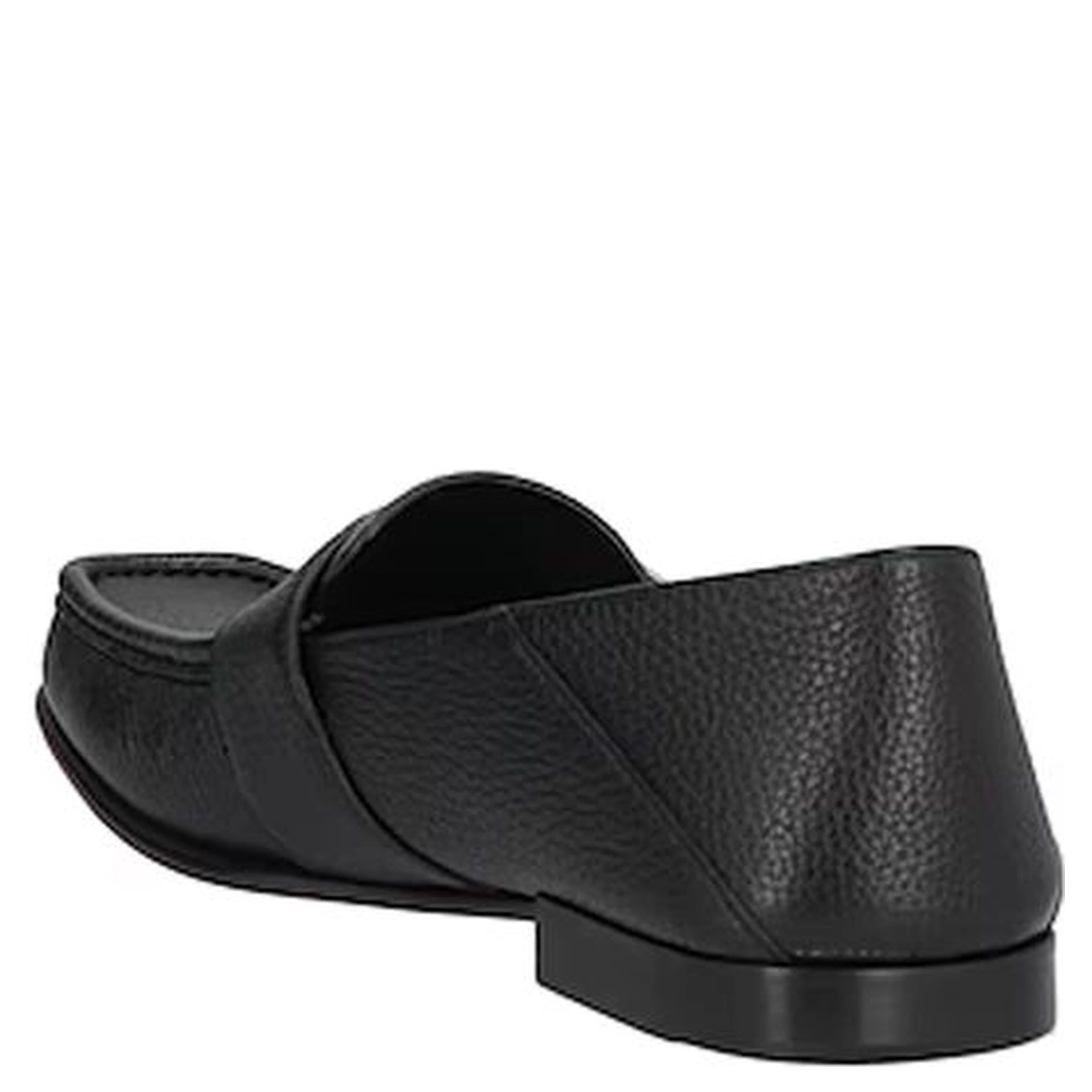Black Calfskin Slip-On Loafers