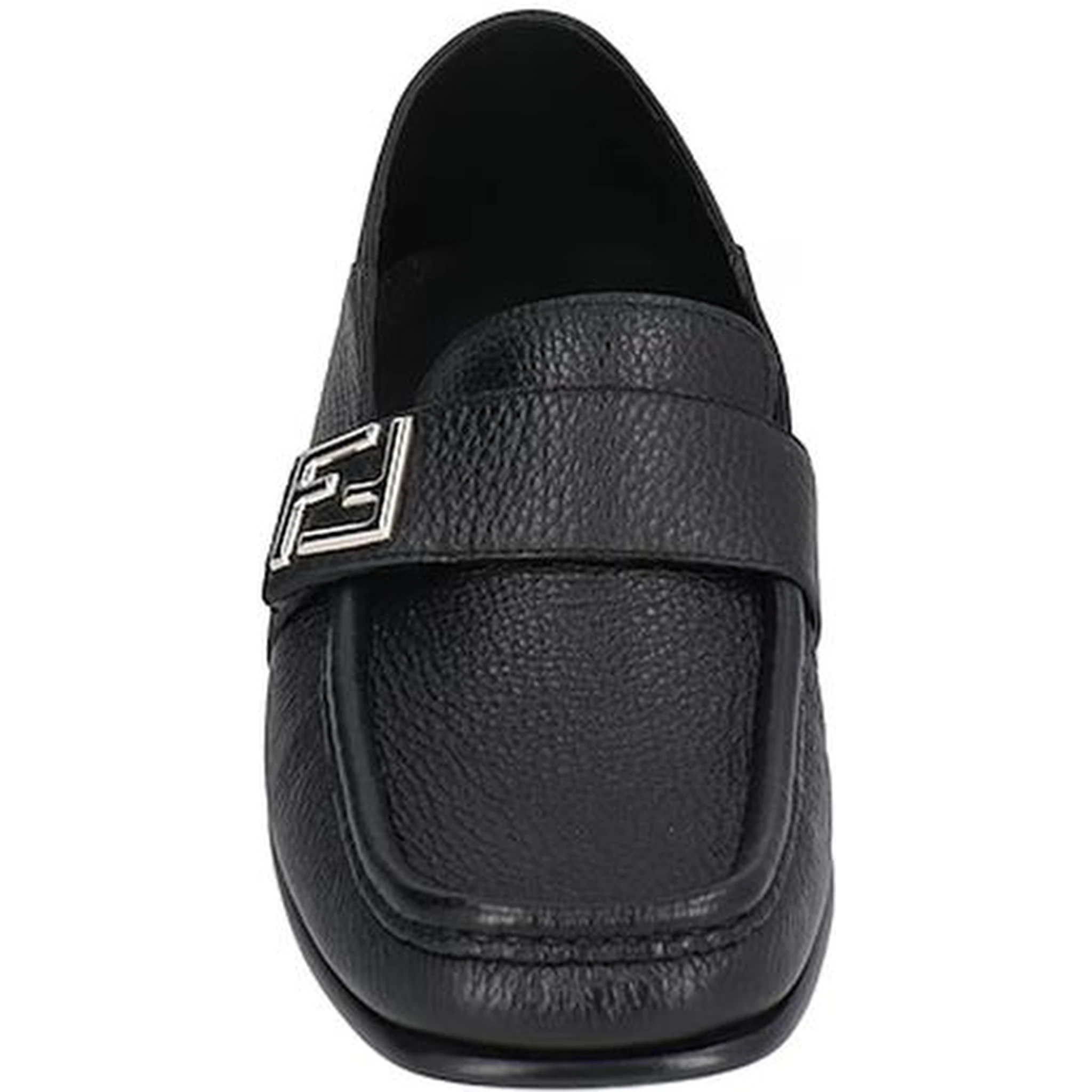 Black Calfskin Slip-On Loafers