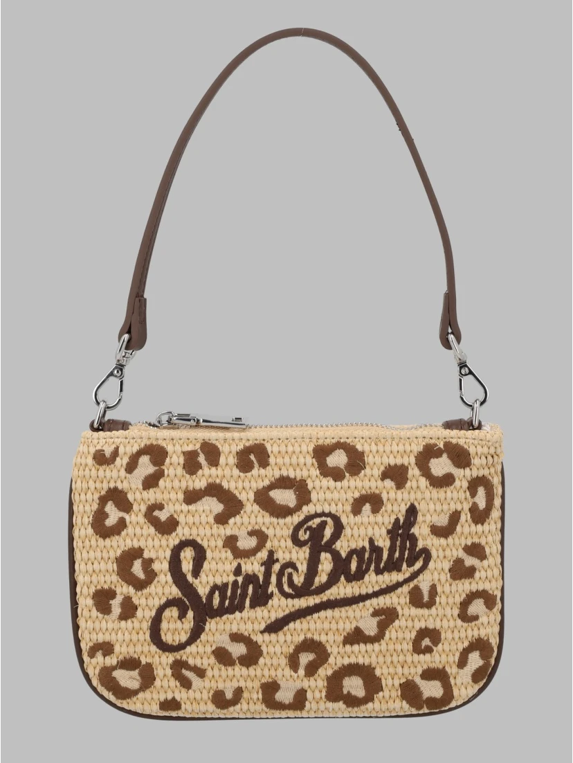 POCHETTE "PARISIENNE" MINI EFFETTO PAGLIA