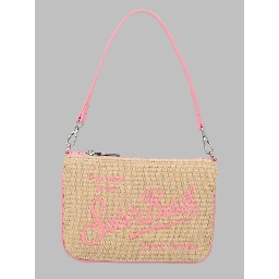 POCHETTE "PARISIENNE" MINI EFFETTO PAGLIA