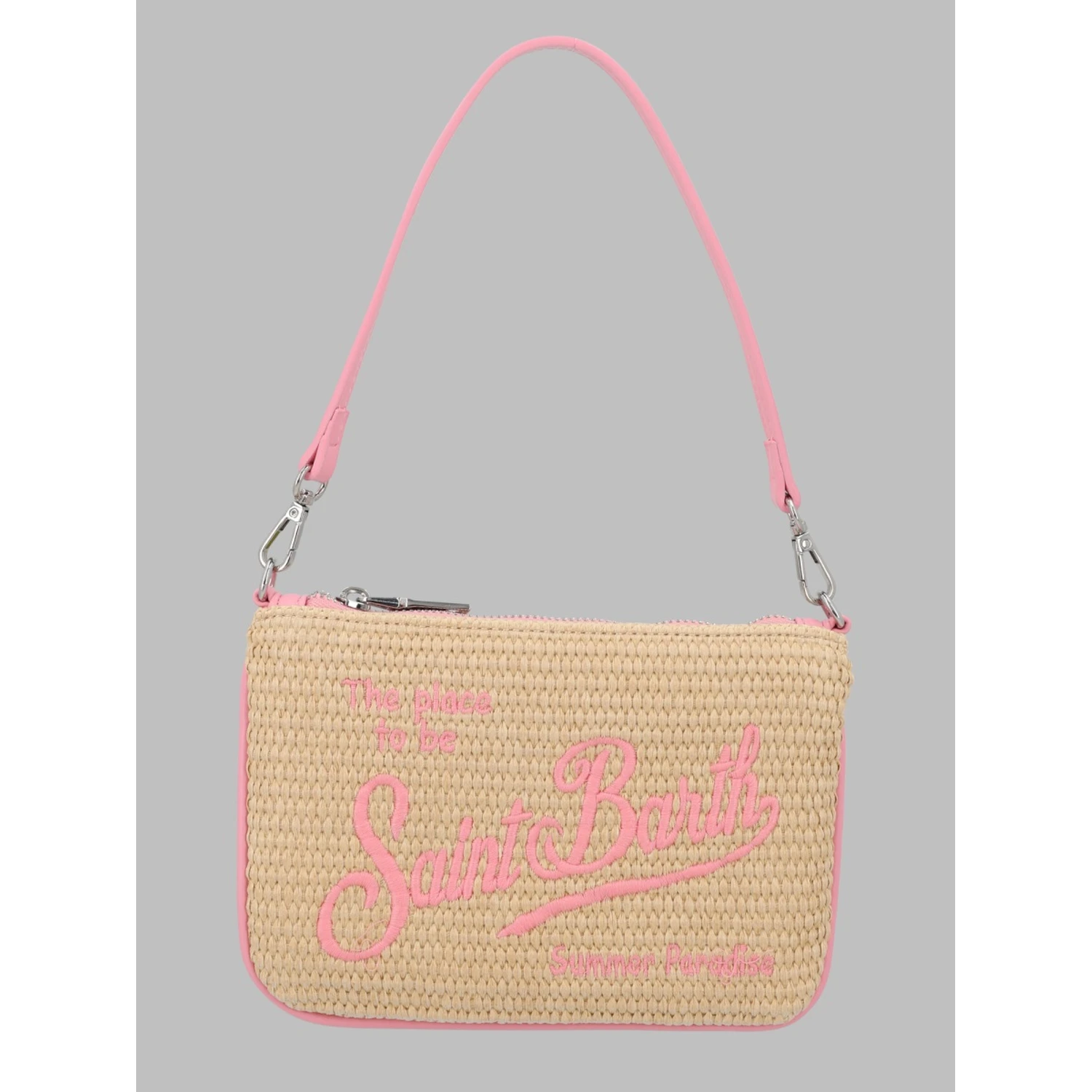 POCHETTE "PARISIENNE" MINI EFFETTO PAGLIA